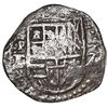 Image 1 : Potosi, Bolivia, cob 2 reales, Philip III, assayer T, Grade 2.