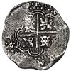 Image 2 : Potosi, Bolivia, cob 8 reales, 1649 (O), with crowned-dot-PH-dot countermark on shield, ex-Mastalir 