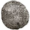 Image 1 : Potosi, Bolivia, cob 8 reales, 1650 O, with crowned-L countermark on cross, ex-MAREX.