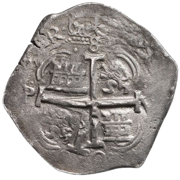 Potosi, Bolivia, cob 8 reales, 1680 V.