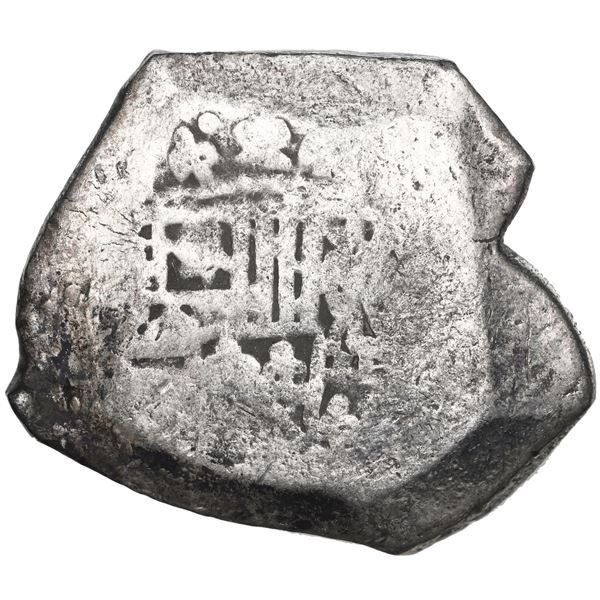 Mexico City, Mexico, cob 8 reales, Philip V, assayer not visible.