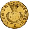 Image 2 : France (Bayonne mint), gold louis d'or mirliton, Louis XV, 1723-L, LL monogram with palm branches, r