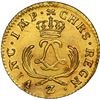 Image 2 : France (Grenoble mint), gold louis d'or mirliton, Louis XV, 1723-Z, LL monogram with palm branches, 