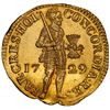 Image 1 : Holland, United Netherlands, gold ducat, 1729, NGC MS 62 / Vliegenthart (Shipwreck Blue Label).
