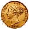 Image 1 : Sydney, Australia (under Great Britain), gold 1/2 sovereign, Victoria (young head), 1872-S.