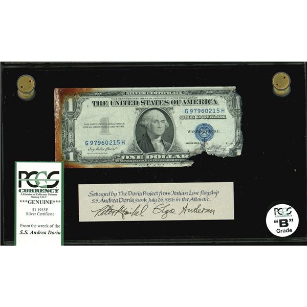 USA, $1 silver certificate, series 1935E, serial G97960215H, Priest-Humphrey, PCGS Currency Grade B,