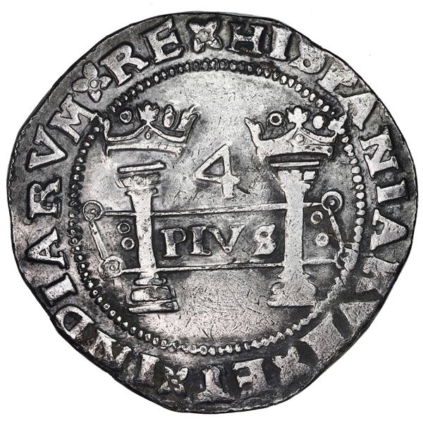 Mexico City, Mexico, 4 reales, Charles-Joanna, "Early Series," assayer P to right, mintmark M to lef