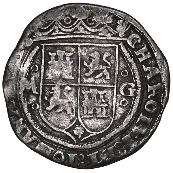 Mexico City, Mexico, 1 real, Charles-Joanna, "Late Series," assayer oGo to right, mintmark oMo to le