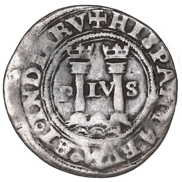 Mexico City, Mexico, 1/2 real, Charles-Joanna, "Late Series," assayer G to right, mintmark oM to lef