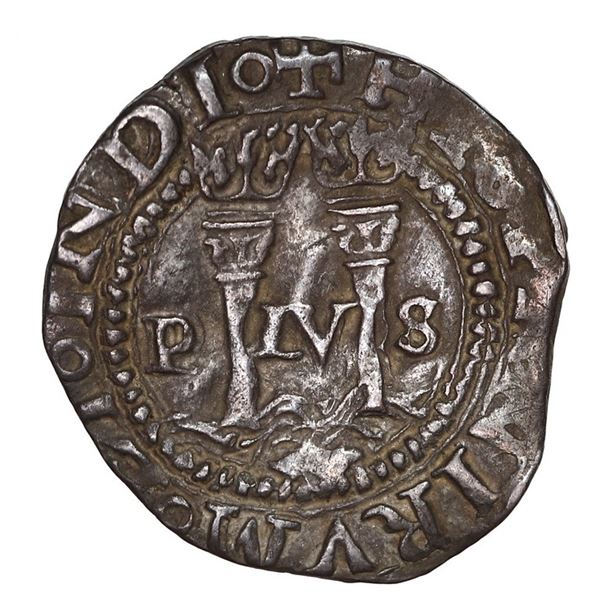 Mexico City, Mexico, 1/2 real, Charles-Joanna, "Late Series," assayer O to right, oM to left, o betw