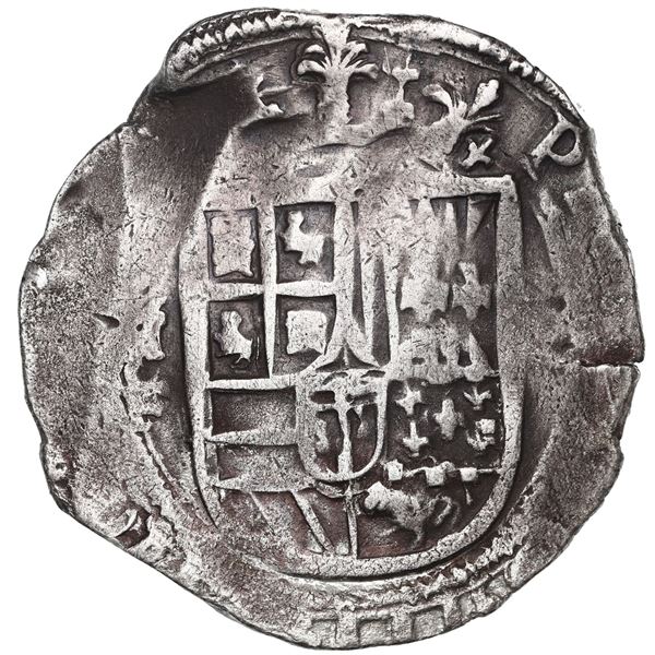 Mexico City, Mexico, cob 8 reales, Philip III, assayer oF, very rare.