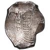 Image 1 : Mexico City, Mexico, cob 8 reales, 1653 P, with chopmark as from circulation in Asia.