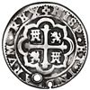 Image 2 : Mexico City, Mexico, cob 1 real Royal (galano), 1715 J, quatrefoil at top of reverse, very rare.