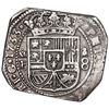Image 1 : Mexico City, Mexico, klippe 8 reales, 1733 MF.