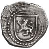 Image 2 : Lima, Peru, cob 1/4 real, Philip II, assayer Diego de la Torre, P-* flanking castle.