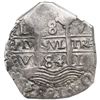Image 1 : Lima, Peru, cob 8 reales, 1684 V, NGC AU 53, finest known in NGC census.