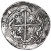 Image 2 : Potosi, Bolivia, cob 8 reales, Philip II, assayer C below erasure, very rare.