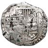 Image 1 : Potosi, Bolivia, cob 8 reales, 1632 T, cross-crosslet ornaments.