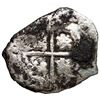 Image 2 : Potosi, Bolivia, cob 1 real, (1649) O/sR, unique, ex-Mastalir (Plate).