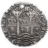 Image 1 : Potosi, Bolivia, cob 8 reales Royal (galano), 1653 E, dot-PH-dot at top, NGC VF details / holed.