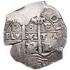 Image 1 : Potosi, Bolivia, cob 8 reales, 1672 E, NGC AU 55, finest known in NGC census.
