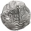 Image 1 : Potosi, Bolivia, cob 8 reales, 1678 E, NGC AU 53, ex-Espinola.