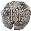 Image 1 : Potosi, Bolivia, cob 8 reales, 1685 VR.