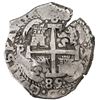 Image 2 : Potosi, Bolivia, cob 8 reales, 1685 VR.