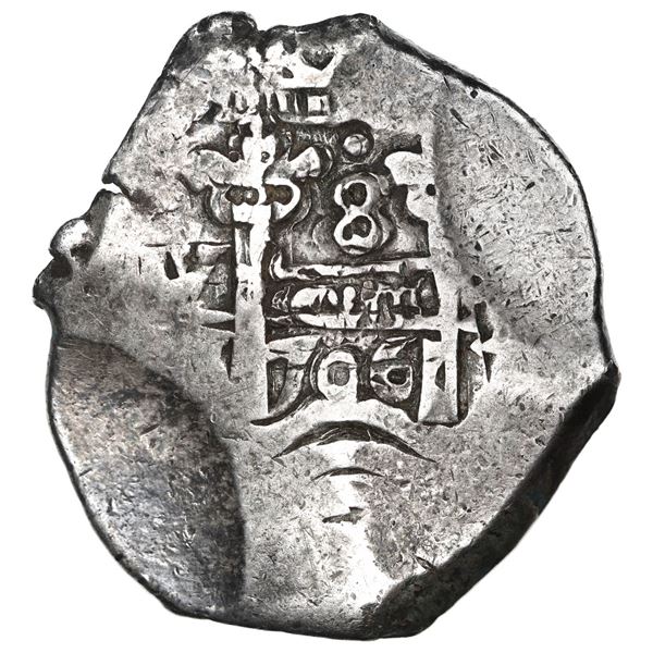 Potosi, Bolivia, cob 8 reales, 1706 Y.