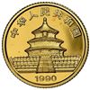 Image 2 : China (People's Republic), gold 5 yuan (1/20 oz) Panda, 1990, small date (Shenyang mint), NGC MS 69.