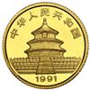Image 2 : China (People's Republic), gold 10 yuan (1/10 oz) Panda, 1991, small date (Shenyang mint), NGC MS 68