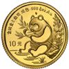 Image 1 : China (People's Republic), gold 10 yuan (1/10 oz) Panda, 1991, large date (Shanghai mint), NGC MS 69