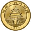 Image 2 : China (People's Republic), gold 100 yuan (1 oz) Panda, 1992, small date (Shenyang mint), NGC MS 69.