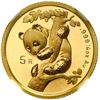 Image 1 : China (People's Republic), gold 5 yuan (1/20 oz) Panda, 1996, large date (Shenyang mint), NGC MS 70 