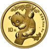 Image 1 : China (People's Republic), gold 10 yuan (1/10 oz) Panda, 1996, large date (Shenyang mint), NGC MS 69