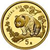 Image 1 : China (People's Republic), gold 5 yuan (1/20 oz) Panda, 1997, large date (Shenyang mint), NGC MS 69.