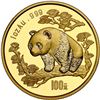 Image 1 : China (People's Republic), gold 100 yuan (1 oz) Panda, 1997, large date (Shenyang mint), NGC MS 69.