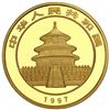 Image 2 : China (People's Republic), gold 100 yuan (1 oz) Panda, 1997, large date (Shenyang mint), NGC MS 69.