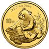 Image 1 : China (People's Republic), gold 10 yuan (1/10 oz) Panda, 1998, large date (Shenyang mint), NGC MS 66