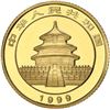 Image 2 : China (People's Republic), gold 10 yuan (1/10 oz) Panda, 1999, large date plain 1 (Shenyang mint), N