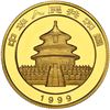 Image 2 : China (People's Republic), gold 50 yuan (1/2 oz) Panda, 1999, large date plain 1 (Shenyang mint), NG