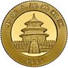 Image 2 : China (People's Republic), gold 50 yuan (1/10 oz) Panda, 2001, NGC MS 69.