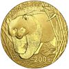 Image 1 : China (People's Republic), gold 200 yuan (1/2 oz) Panda, 2001, NGC MS 69.
