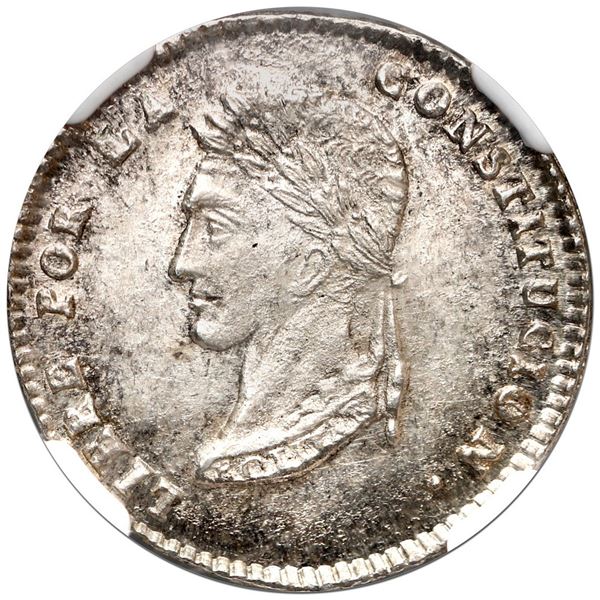 Potosi, Bolivia, 1 sol, 1853 FP, NGC MS 64.