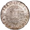 Image 2 : Brazil (Rio mint), 960 reis, Joao VI, 1818-R, struck over a Mexico City, Mexico, bust 8 reales of Fe