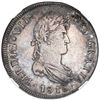 Image 1 : Santiago, Chile, bust 8 reales, Ferdinand VII, 1816 FJ, NGC XF 45.