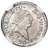 Image 1 : Santiago, Chile, 1/4 real, 1790, NGC MS 64 ("top pop").