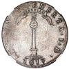 Image 2 : Santiago, Chile, "volcano" peso, 1819 FD, NGC XF details / cleaned.