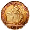 Image 1 : Santiago, Chile, gold 8 escudos, 1841 IJ, NGC AU 58.