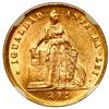 Image 1 : Santiago, Chile, gold 2 pesos, 1874, NGC MS 62, ex-Barros Franco.